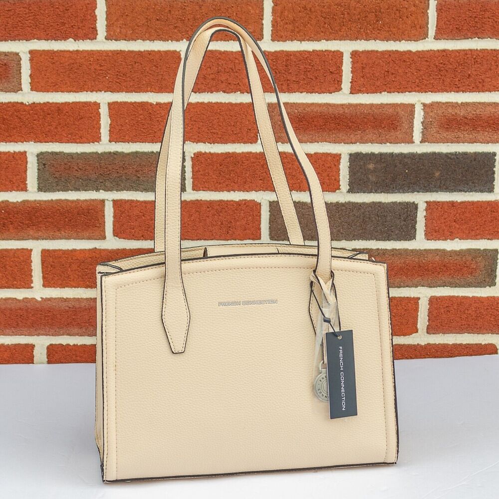 Women's Medium Handbag FRENCH CONNECTION Alisa Pebble Triple Section Satchel